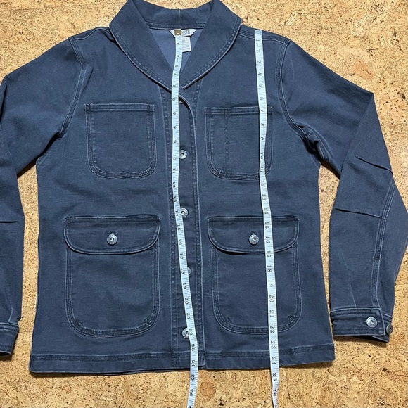 Duluth Trading Company Wm’s Fire Hose Ltd. Denim Shirt Jacket Faded Black Sz XS - Picture 9 of 12